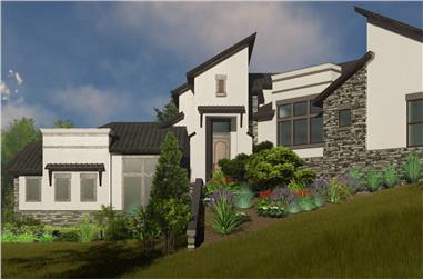 3–4-Bedroom, 3010 Sq Ft Contemporary House - Plan #209-1007 - Front Exterior