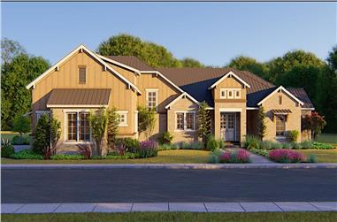 4-Bedroom, 3220 Sq Ft Luxury House - Plan #209-1008 - Front Exterior