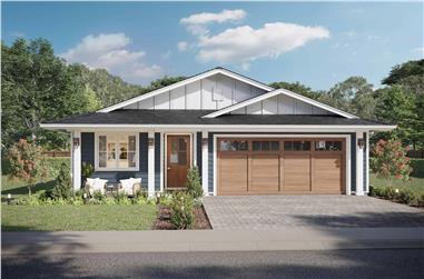 2-5 Bedroom, 1286 - 2292 Sq Ft Ranch House Plan - 211-1029 - Front Exterior