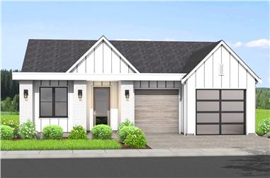 2-4 Bedroom, 1447 - 2532 Sq Ft Contemporary Home Plan - 211-1030 - Main Exterior
