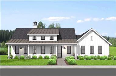3-Bedroom, 1700 Sq Ft Ranch House Plan - 211-1050 - Front Exterior