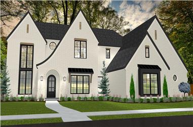 4-Bedroom, 3438 Sq Ft Cottage Home Plan - 212-1012 - Main Exterior