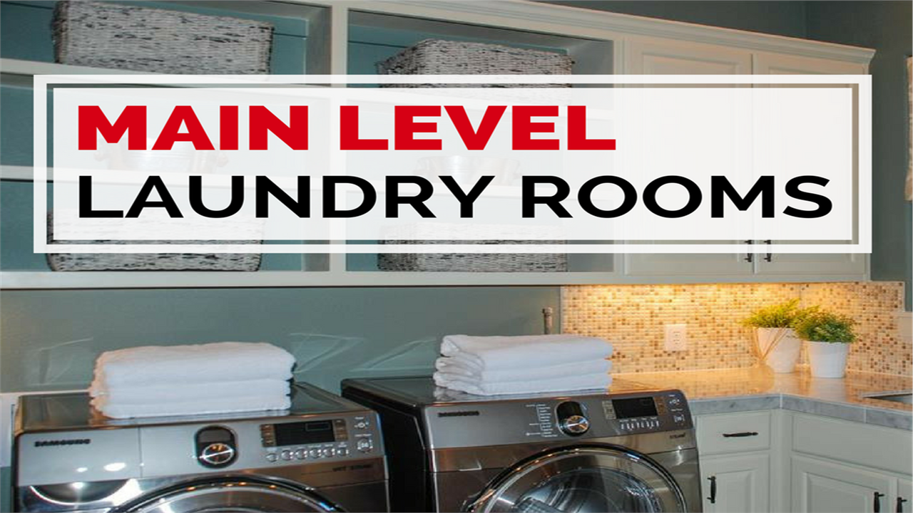 Laundry room to illustrate article about main-level laundries
