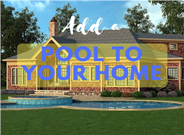 House with a backyard pool illustrating article on how to plan for a pool at your home