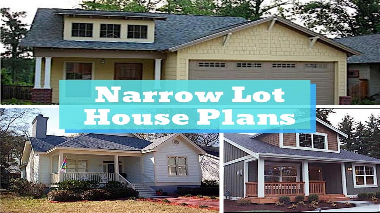 Montage of 3 homes illustrating article on narrow lot house