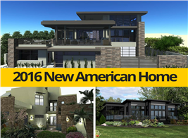 Montage of three images illustrating home plan design ideas