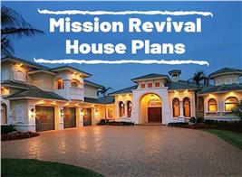 Southwestern style home illustrating article about Mission Revival House Plans