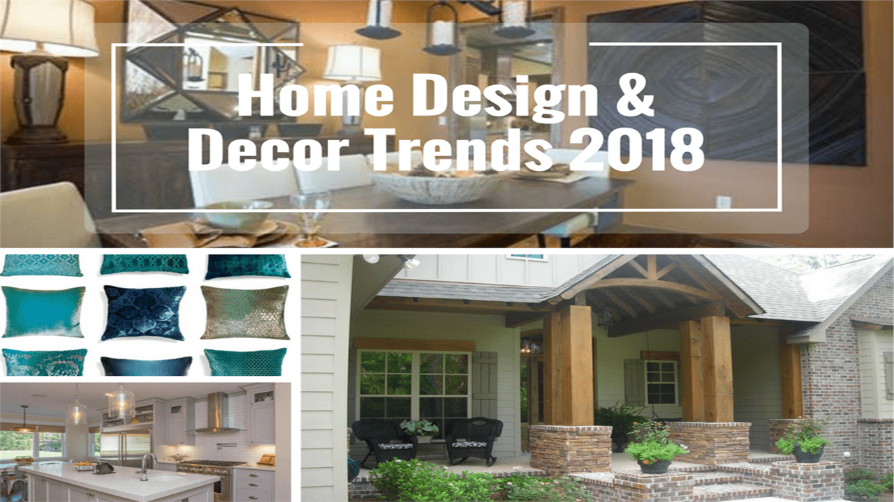 Montage of 4 photographs illustrating article on Home Design Trends