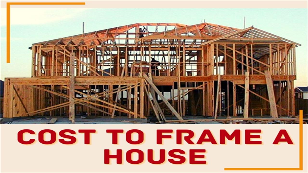 House under construction illustrating article about cost to frame a house