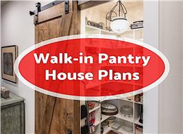 Photograph of pantry illustrating article on walk-in kitchen pantries