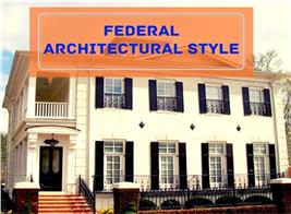 White Colonial style home illustrating article about Federal Architectural Style