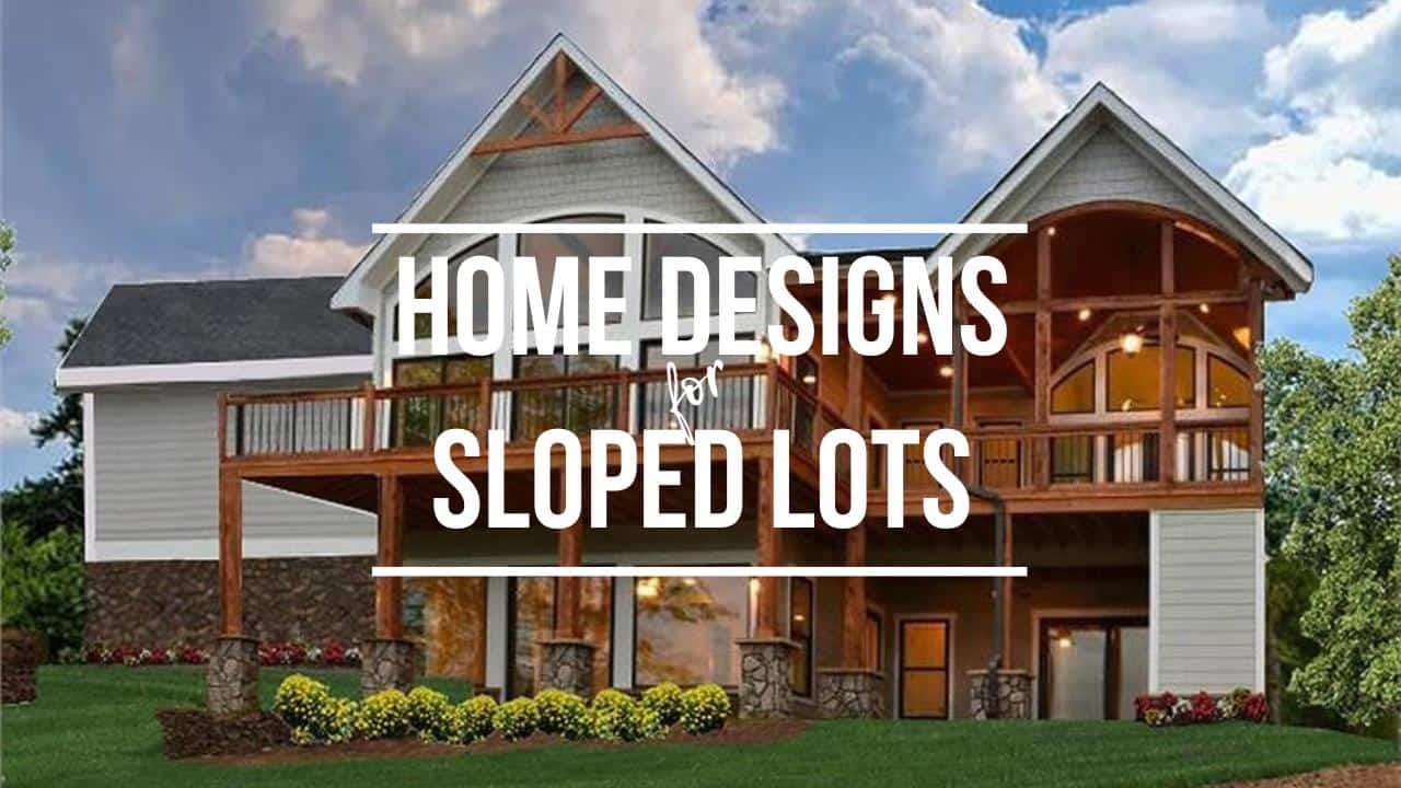 Home on a lot with a view illustrating article on house plans for sloped lots