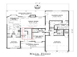 Floor plan of a best-selling house plan