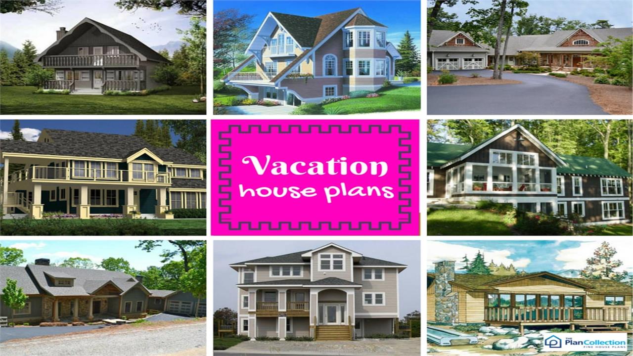 Eight homes illustrating an article about vacation homes