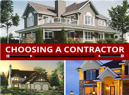 Montage of 3 home images illustrating article about choosing a general contractor
