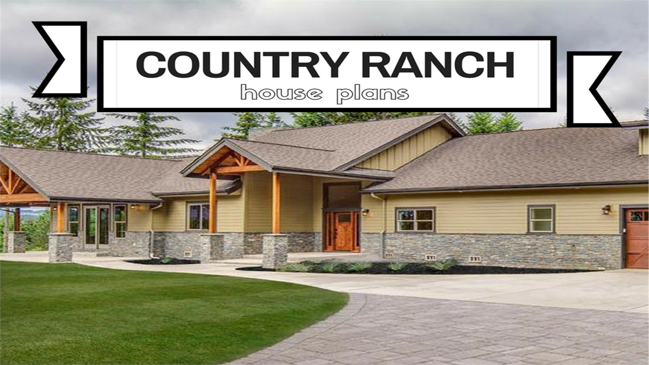 Ranch home illustrating article about Country Ranch House Plans