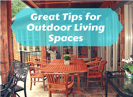 Image illustrating and article about outdoor living at home