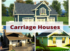 3 small homes illustrating article about carriage houses