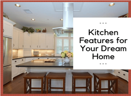 A modern kitchen illustrating an article on features to consider for a new kitchen