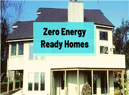 House with lots of south-facing windows illustrating article about Zero Energy Ready Homes